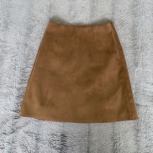 Aritzia Babaton Suede Skirt